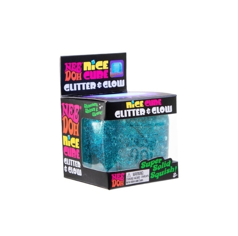 Nee Doh Glitter & Glow Cube